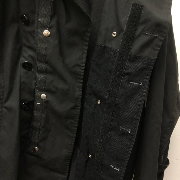 Engineered Garments Black Trench Style Jacket Double Breasted Size M - Picture 9 of 11